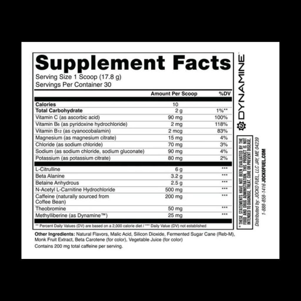 Preworkout Sour Grape (30 servings) - JOCKO FUEL 