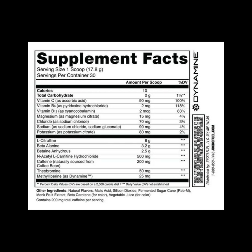 Preworkout Sour Peach (30 servings) - JOCKO FUEL 