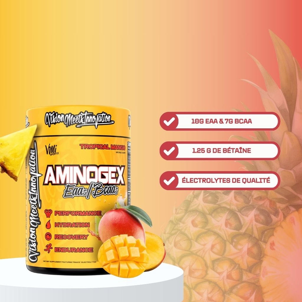 Aminogex Ultra Tropical Mango (30 servings) - VMI SPORTS