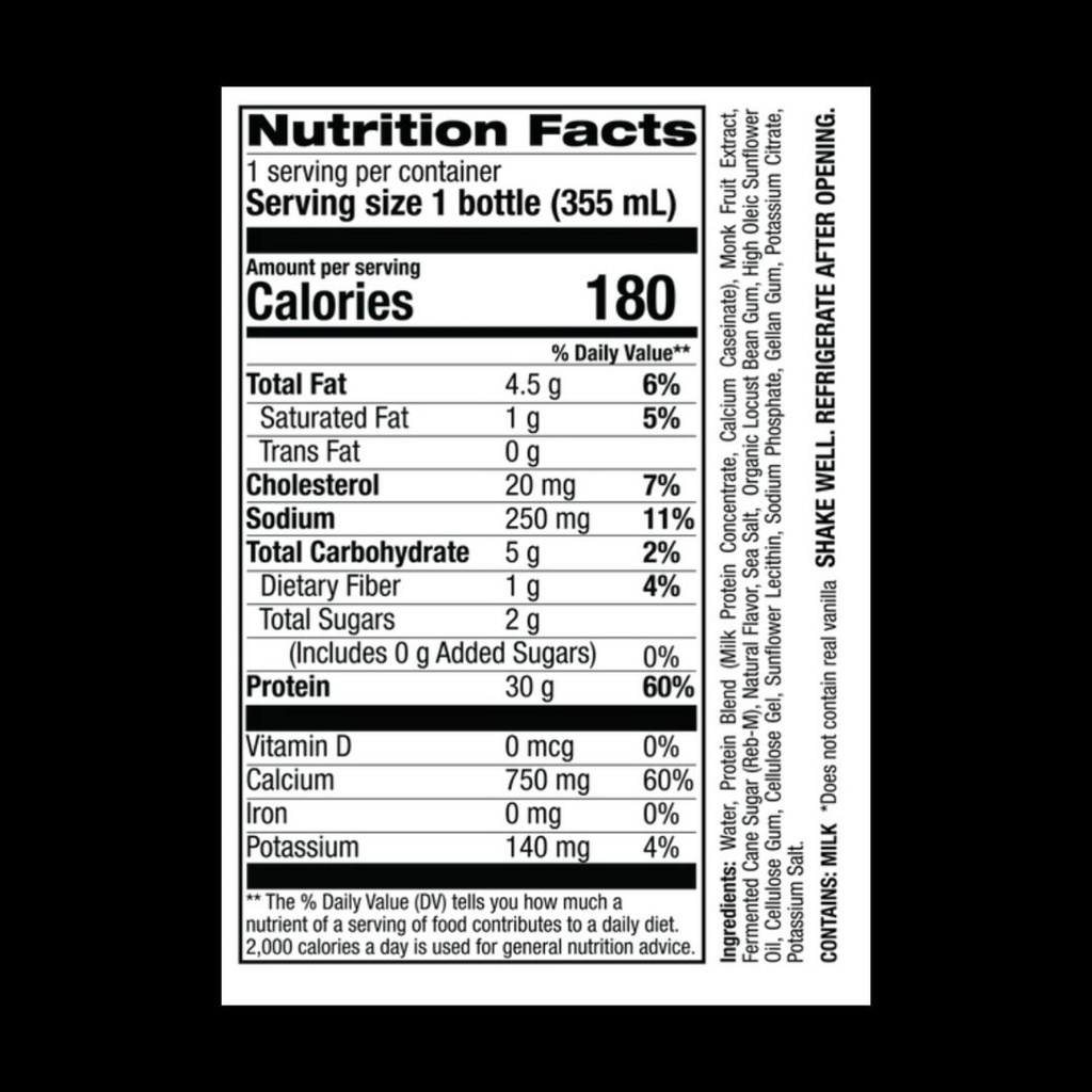 Molk Protein RTD Vanilla - JOCKO FUEL 