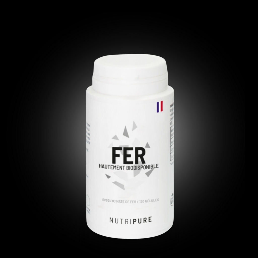 Bisglycinate de Fer (Gélules) - NUTRIPURE